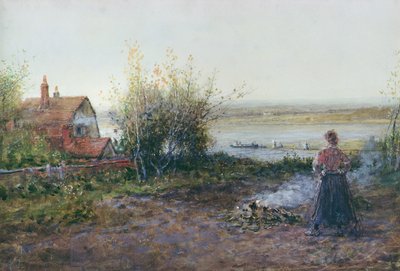 Bawdsey Ferry, cerca de Felixstowe de George Henry Boughton