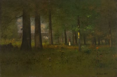 el borde del bosque de George Inness