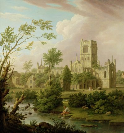 Abadía de Kirkstall, Yorkshire de George Lambert