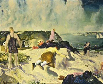 La playa, Newport, c.1919 de George Wesley Bellows