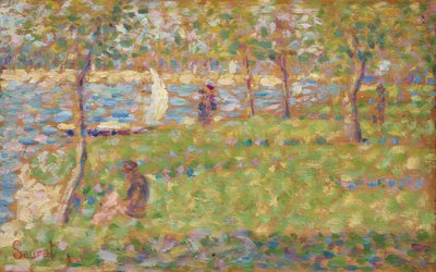 Estudio para "La Grande Jatte" de Georges Seurat