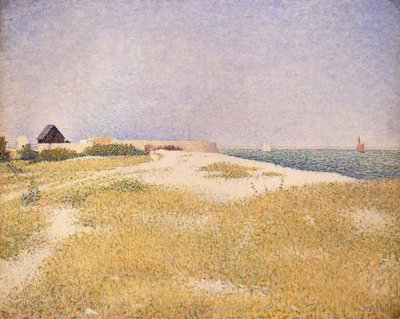 Vista del Fuerte Samson, 1885 de Georges Seurat