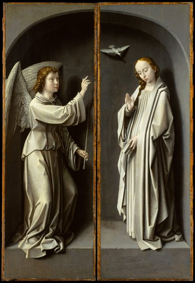 Arcángel Gabriel, La Virgen Anunciada de Gerard David