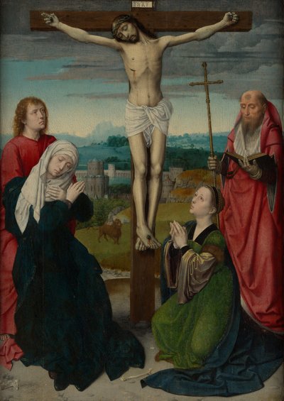 La crucifixión, ca. 1495 de Gerard David