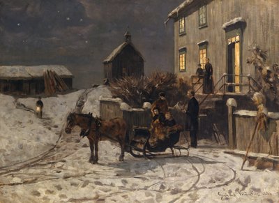 ambiente navideño de Gerhard Peter Frantz Vilhelm Munthe