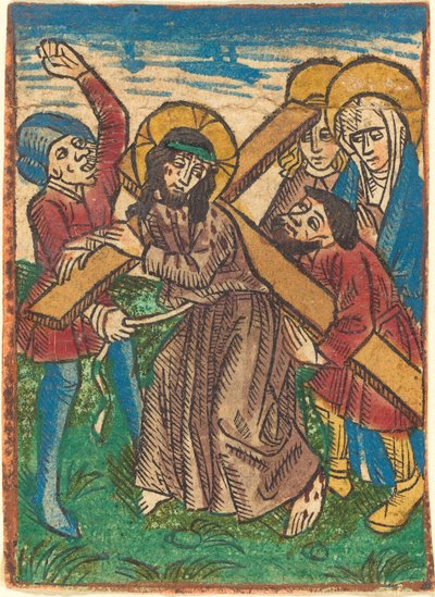 Cristo llevando la cruz de German 15th Century
