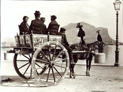 Carro siciliano, de La vida en Palermo de Giacomo Brogi