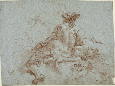 Estudio para detalle: La diosa Diana de Giambattista Tiepolo