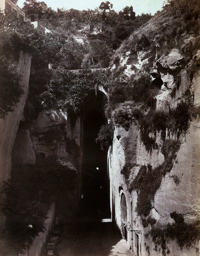 Vista de Piedigrotta en Nápoles de Giorgio Sommer