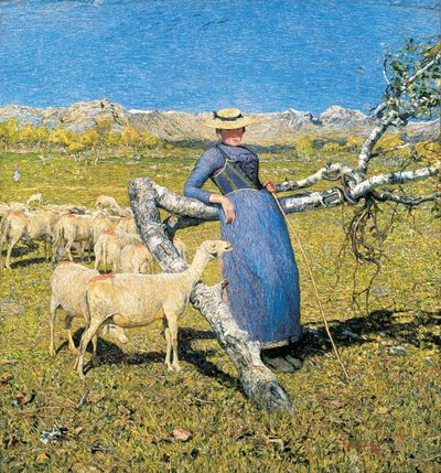 Mediodía en los Alpes de Giovanni Segantini