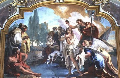 El bautismo de Cristo de Giovanni Battista Tiepolo