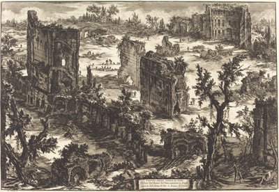 Vista de las Termas de Tito de Giovanni Battista Piranesi