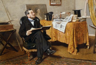 Interior con figura de Giovanni Boldini