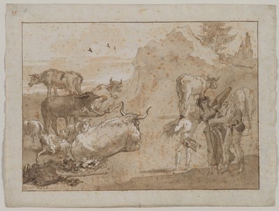 Ovejas y vacas de Giovanni Domenico Tiepolo