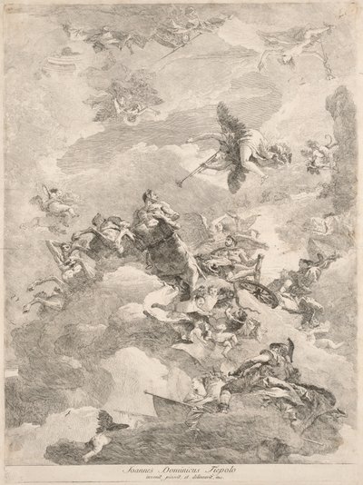 El Triunfo de Hércules de Giovanni Domenico Tiepolo after Giovanni Battista Tiepolo