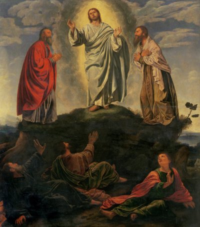 La Transfiguración, c.1527-33 (óleo sobre tabla) de Giovanni Girolamo Savoldo