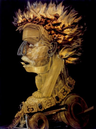 Fuego, 1566 de Giuseppe Arcimboldi