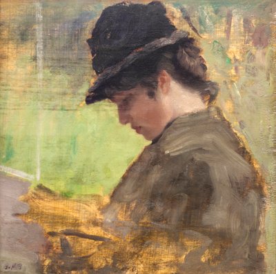 La chica inglesa de Giuseppe or Joseph de Nittis