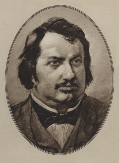 Honore De Balzac (litografía) de Gordon Ross