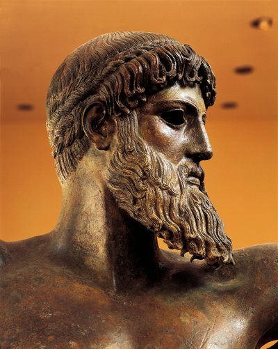 Estatua de bronce de Poseidón de Cabo Artemisión de Greek School