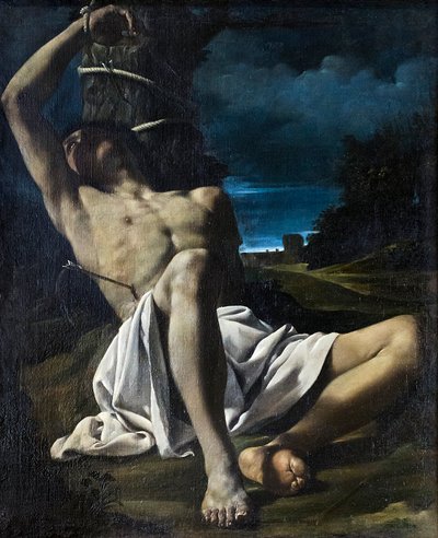 San Sebastiano, c.1619 (óleo sobre lienzo) de Guercino (1591 1666)