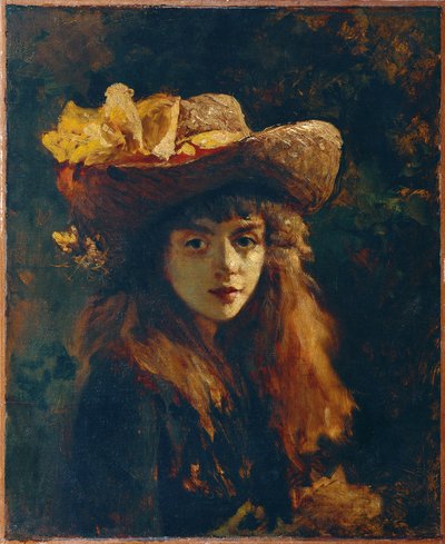 retrato de una niña de Gustave Courbet