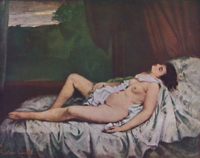 Desnudo acostado, mediados del siglo XIX, 1937 de Gustave Courbet