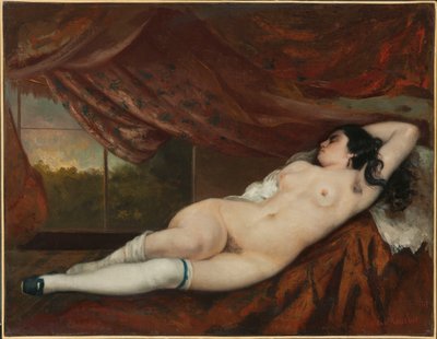 Desnudo femenino reclinado de Gustave Courbet