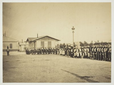 Soldados de infantería ligera, Camp de Châlons de Gustave Le Gray