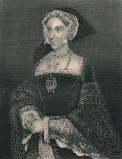 Reina Jane Seymour, 1536, principios-mediados del siglo XIX de H. Robinson