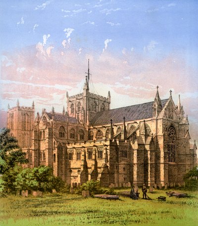 Catedral de Ripon, Yorkshire, c1870 de Hanhart