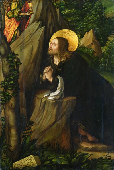 Cristo en el Monte de los Olivos, 1505 de Hans Burgkmair