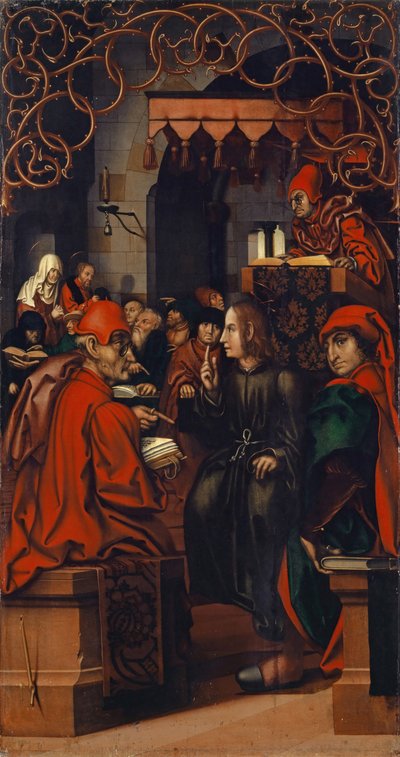 Cristo entre los doctores, 1512 de Hans Fries