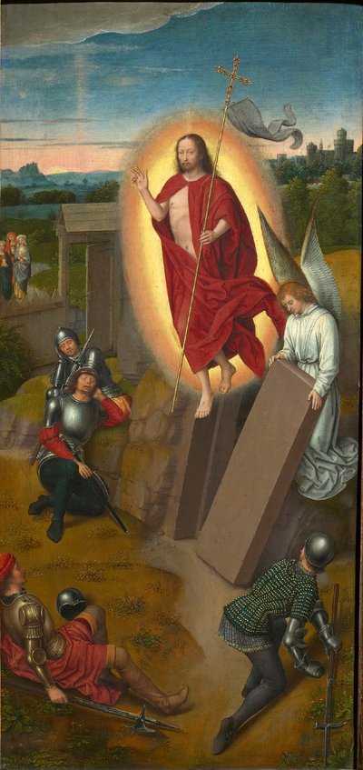 Tríptico del Calvario: La Resurrección, ala derecha, 1480s de Hans Memling