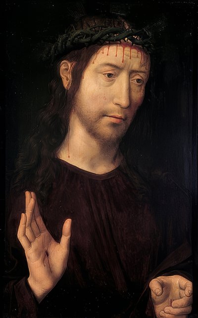 Cristo sufriente de Hans Memling