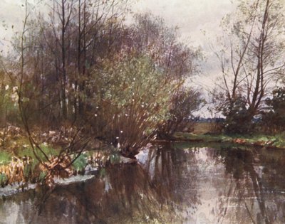 El arroyo del molino, Ockham (litografía en color) de Harold Sutton Palmer