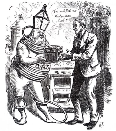 El bajo coste de la gasolina. de Harry Furniss