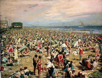 Escena de playa, Coney Island de Harry Herman Roseland