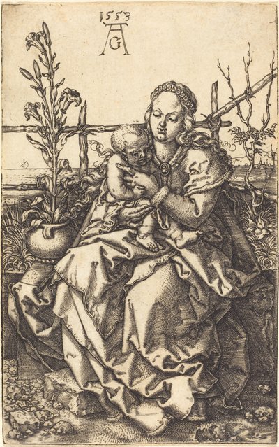 La Virgen sentada de Heinrich Aldegrever
