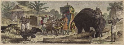 Escena en Bengala, India de Heinrich Leutemann