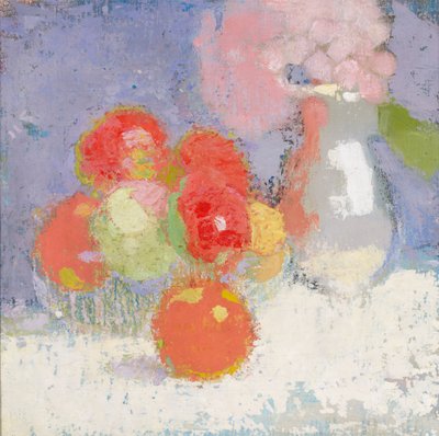 Manzanas rojas de Helene Schjerfbeck