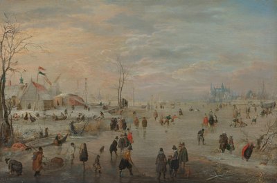 Disfrutar del hielo de Hendrick Avercamp