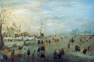 Paisaje de invierno, 1630-1634 de Hendrick Avercamp