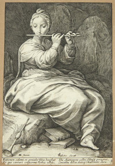 Euterpe de Hendrick Goltzius