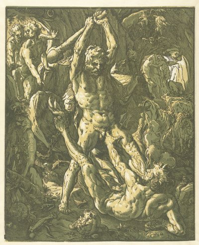 Hércules en Cacus de Hendrick Goltzius