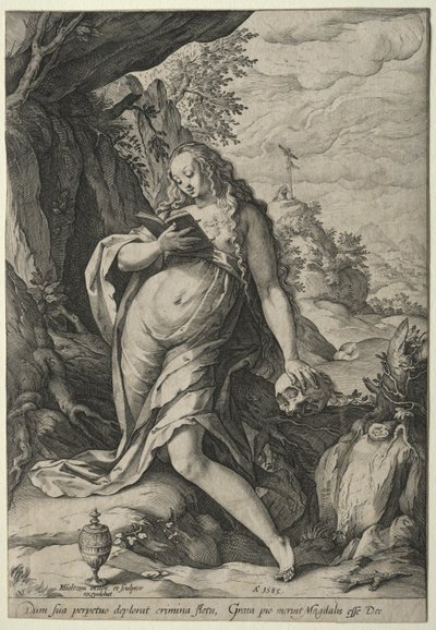 La Magdalena en penitencia de Hendrick Goltzius