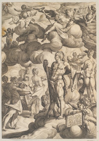 La boda de Cupido y Psique de Hendrick Goltzius