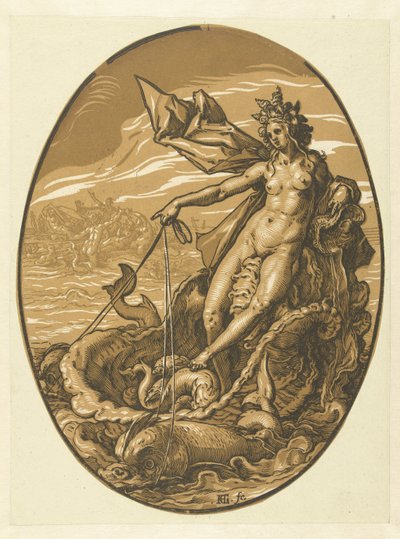 tetis Dioses y diosas (título de la serie) de Hendrick Goltzius