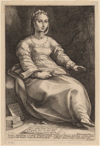 Calíope de Hendrik Goltzius