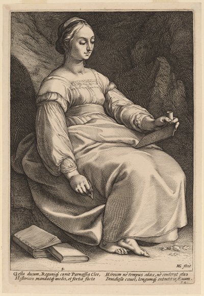 Clio de Hendrik Goltzius